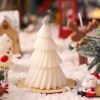 31ff1142-14e3-4567-9a1a-5d518ba86620.jpg 1pc Christmas Tree Shaped Scented Candle, Home Decor Ornament