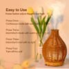 43b8f41a5708f25935254d2567c7a888.jpg 1pc aroma diffuser, Rattan Look Essential Oil Diffuser with Waterless Auto Shut-off Protection for Aromatherapy and Humidification