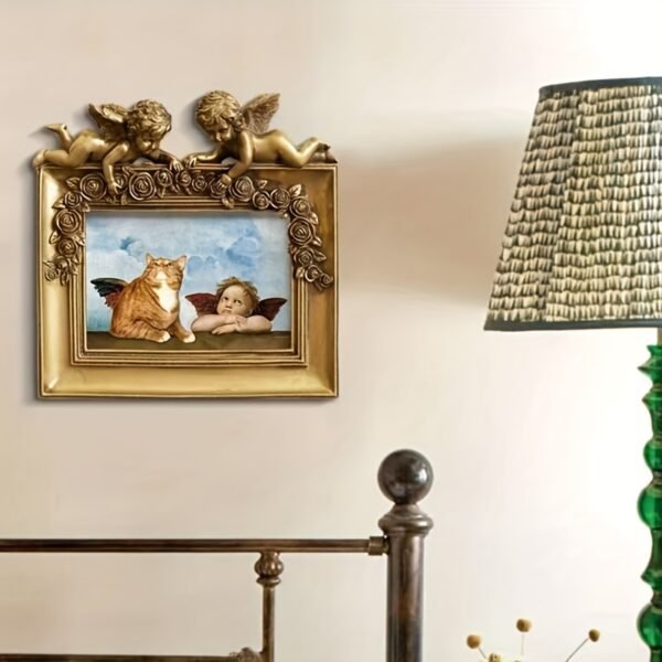 4816b107-7045-4088-9805-2af9c5918cb6.jpg Elegant Vintage Angel Resin Photo Frame