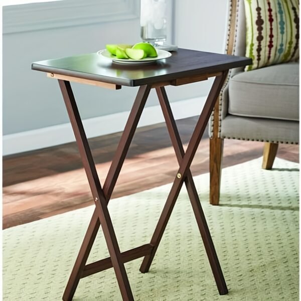 Folding TV Tray Table, Indoor Individual Table, Portable Rectangular Folding Table