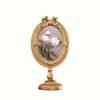 68b616ca-73d3-4496-b246-567cfa26b9d0.jpg A Beautifully Crafted Vintage-Style Oval Golden Photo Frame Ornament