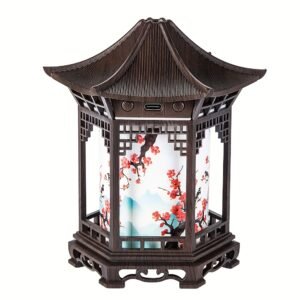 76c8b6c0-1d3a-49af-b4d9-c4e8a1c5e3be.jpg USB-Powered Chinese-Style Pavilion Humidifier & Aroma Diffuser with Night Light - Quiet Two-in-One Machine, Top-Fill Tank, Low Voltage Operation for Bedroom