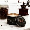 Coffee Scented Candle 1/4pcs · Soy Wax Jar Candle for Relaxing Home Ambiance · Single Candle with 12-Hour Long-Lasting Burn, Diffuses Warm Coffee Fragrance, Ideal for Yoga, Meditation, Bedroom and Living Room