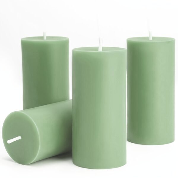 4-Pack Soy Wax Scented Candles | Lavender, Rose, Sage, Basil, Ocean Scent in Purple, Pink, Green, White, Blue
