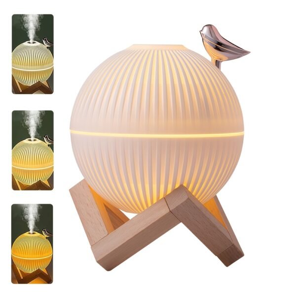 cc61ecfc-5339-46eb-8798-7dbc24d05b08.jpg USB Plug-in Aroma Diffuser Humidifier with Soft Night Light, Compatible with Essential Oils, Soundwave Technology Mist Operation, Button Control, Maximum Humidification of 300ml/hour