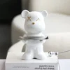 Ceramic Electroplating Violent Bear Ornaments Living Room Light Luxury Entrance Key Tray Storage Wine Cabinet