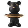 Ceramic Electroplating Violent Bear Ornaments Living Room Light Luxury Entrance Key Tray Storage Wine Cabinet