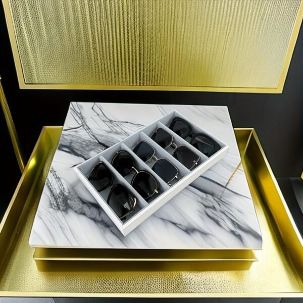 5/ 6 Slot Glasses Storage Tray, Jewelry Accessories Storage Tray, Glasses Display Tray