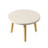 ebcab4051bdb46ff8746adaf44dee235-goods.jpeg Compact Modern Minimalist Round Coffee Table, Thick Portable Design, Space-Saving and Easy to Assemble, Suitable for Living Room, Bedroom, Outdoor Patio, Office - Casual Style, Wood Material