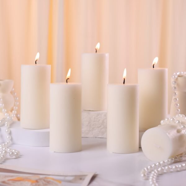 4-Pack Soy Wax Scented Candles | Lavender, Rose, Sage, Basil, Ocean Scent in Purple, Pink, Green, White, Blue