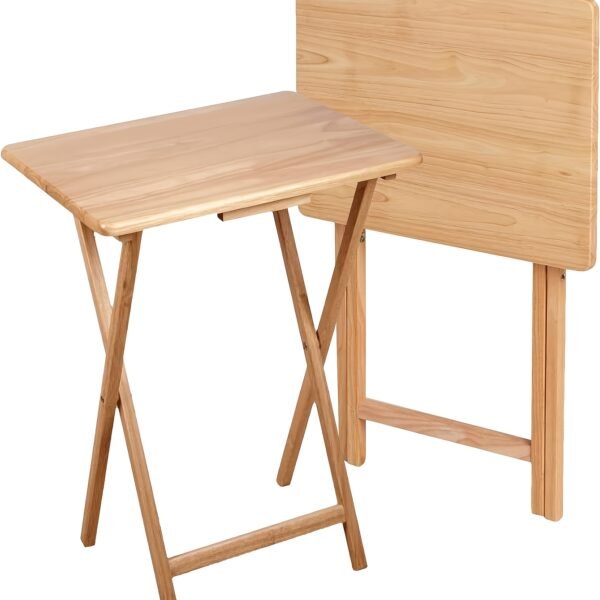 Folding TV Tray Table, Indoor Individual Table, Portable Rectangular Folding Table