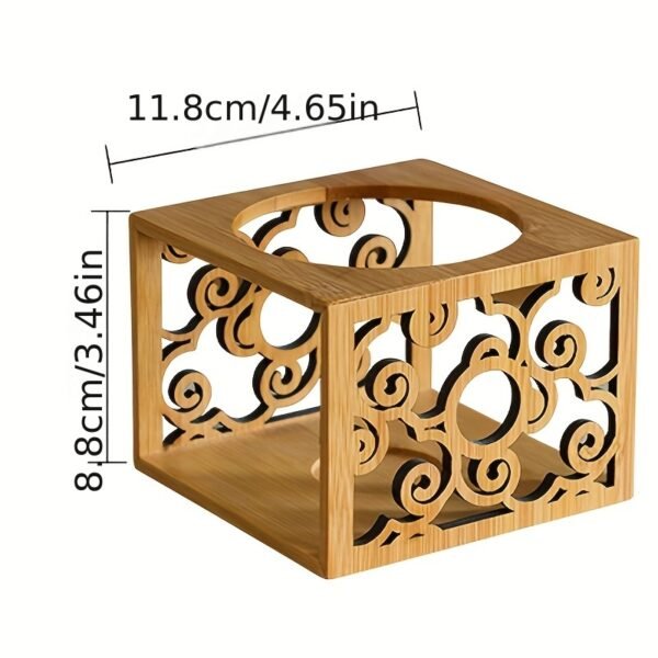 Ceramic Essential Oil Holder Diffuser, Hollowing Floral Tea Light Holder Oil Warmer