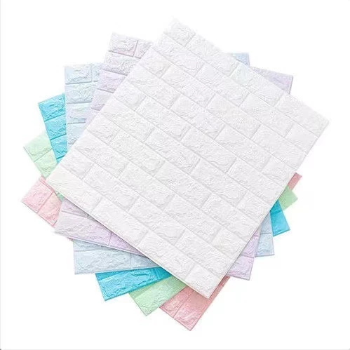 PE Foam 3D Wall Stickers Home Decor Wallpaper DIY Wall Decor Brick Living Room Kids Bedroom Decorative Sticker