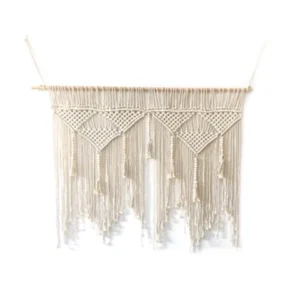 sg-11134201-7rbly-llmy1og2nj8k95.webp Macrame Wall Hanging Handwoven Bohemian Cotton Rope Boho Tapestry Home Decor Gray(wood & rope not)