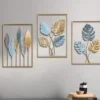 sg-11134201-7rbm6-lq6d55bmluwa06.webp 40x60cm Frame Gold Blue Rustic, Frame Hiasan Dinding, Hanging Modern Frame Color Creative Leaf Decoration