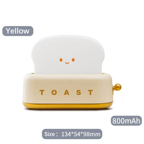 sg-11134201-82599-mg4tu394s6j327.webp Toast Light 3W Mini Table Lamp Dimmable Adjustable Light Energy Saving Night Sleep Bedroom Cute Night Light